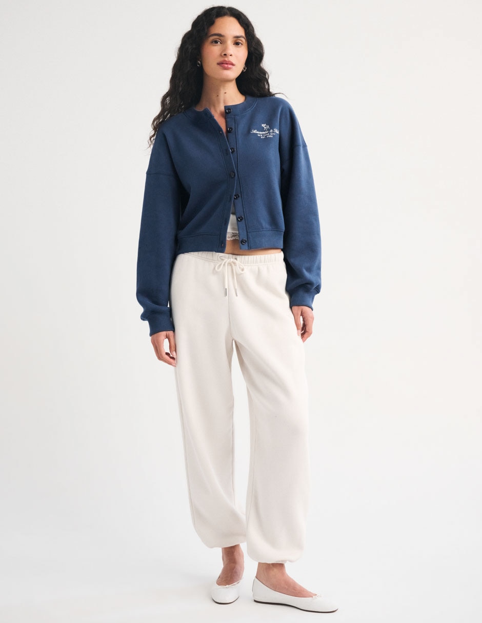 Suéter cárdigan cuello redondo para mujer 6