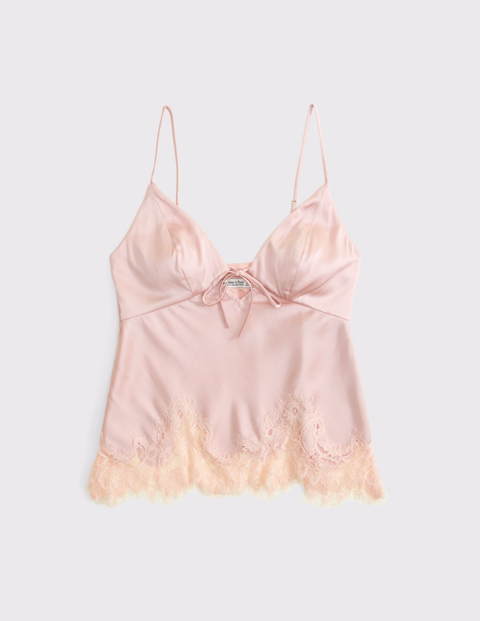 Top Abrecrombie & Fitch escote V tirante ajustable