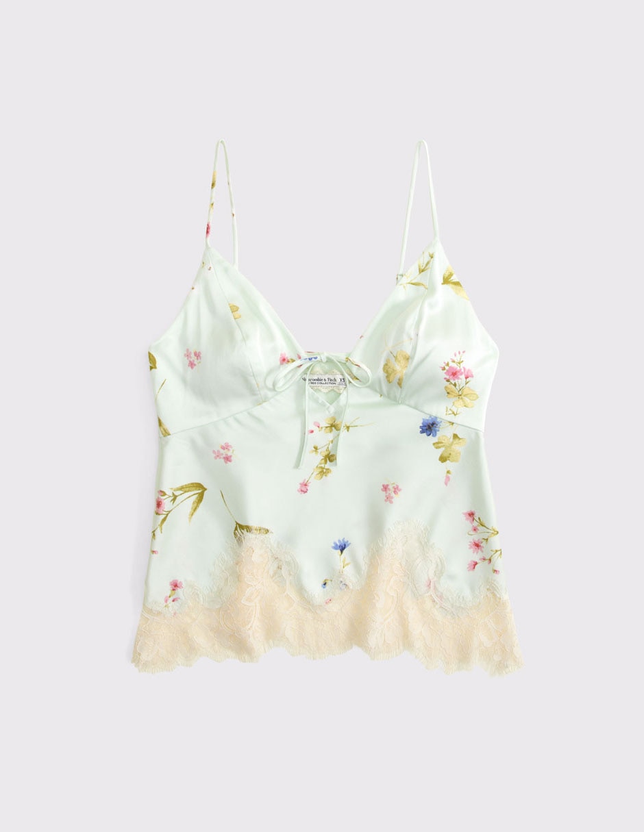 Top escote V tirante ajustable para mujer Top escote V tirante ajustable para mujer