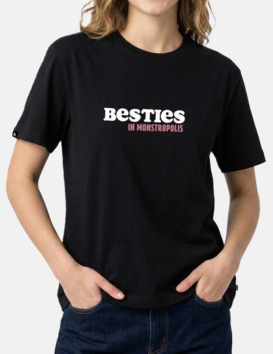 Playera manga corta pixar core besties cuello redondo para mujer 2