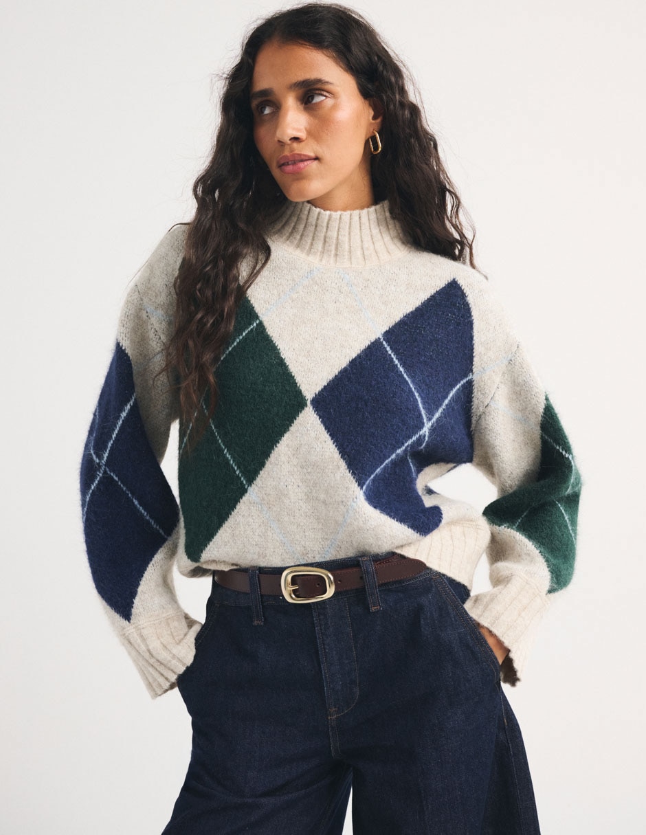 Suéter cuello alto para mujer 3
