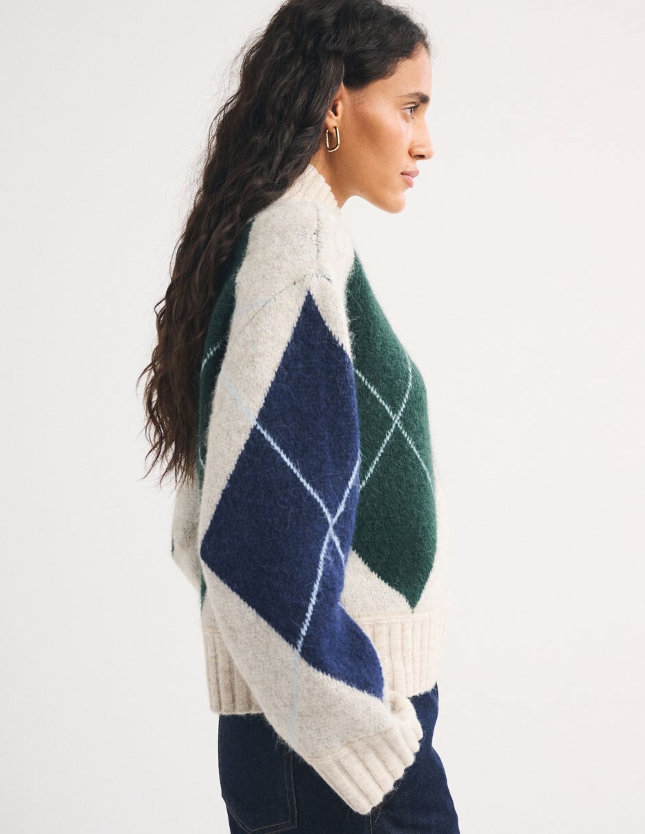 Suéter cuello alto para mujer 7