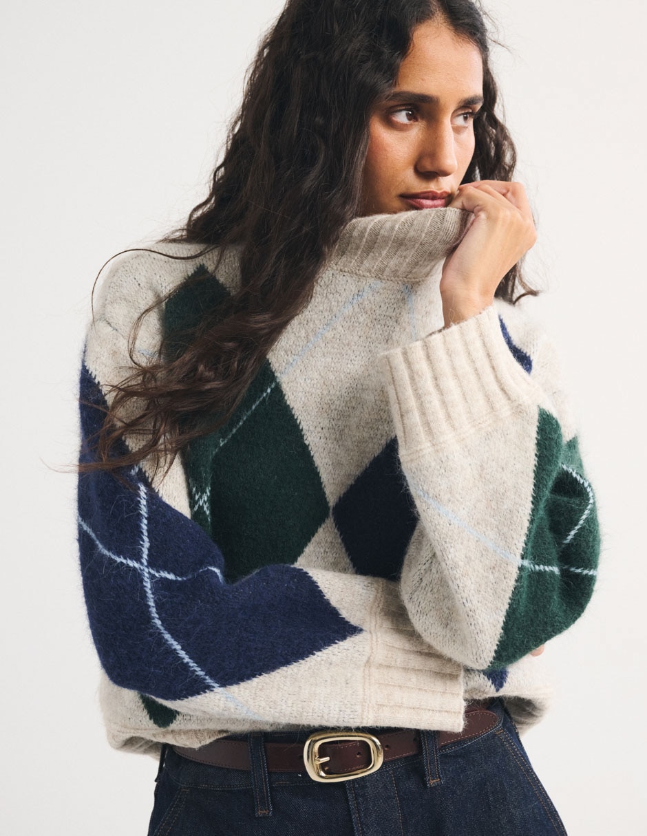 Suéter cuello alto para mujer 8