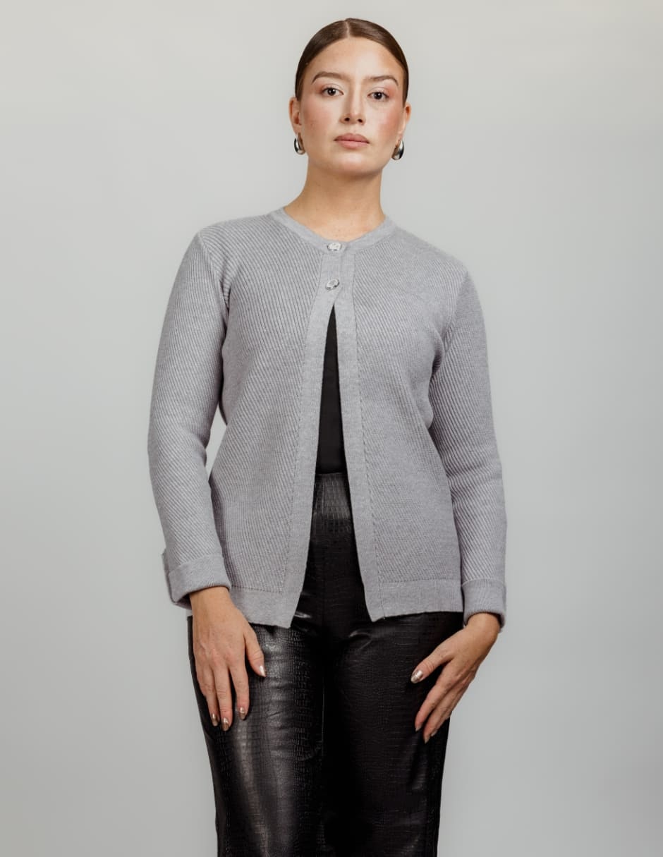 Suéter cuello redondo para mujer 1