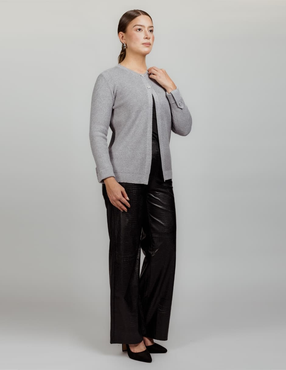 Suéter cuello redondo para mujer 3
