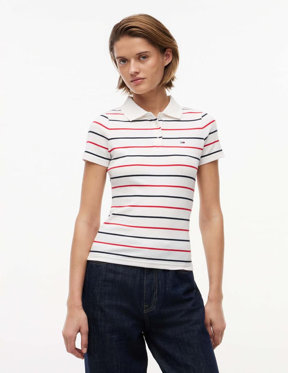 Playera tipo polo para mujer