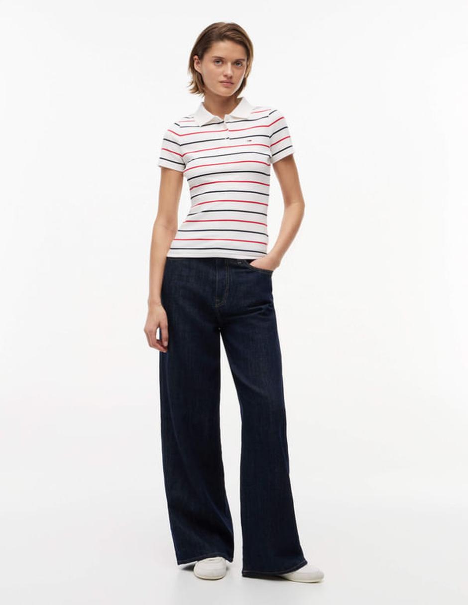 Playera tipo polo para mujer