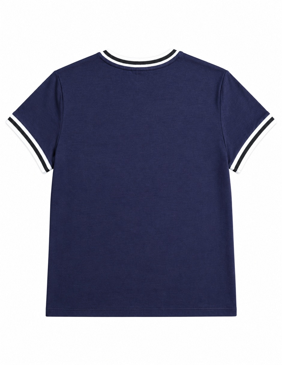 Playera manga R6GP40K8705 cuello V para mujer 6