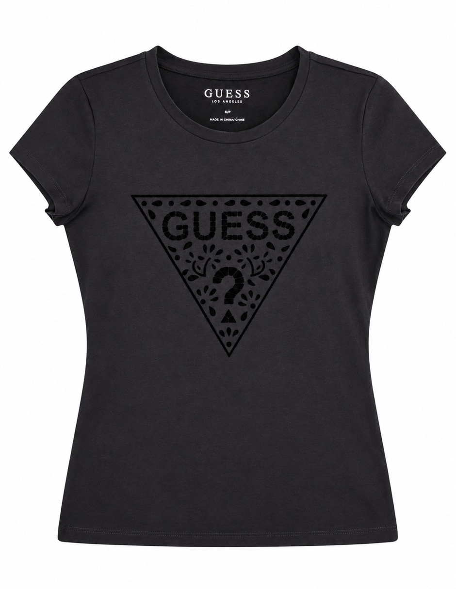 Playera manga R6OI31K5606 cuello Redondo para mujer