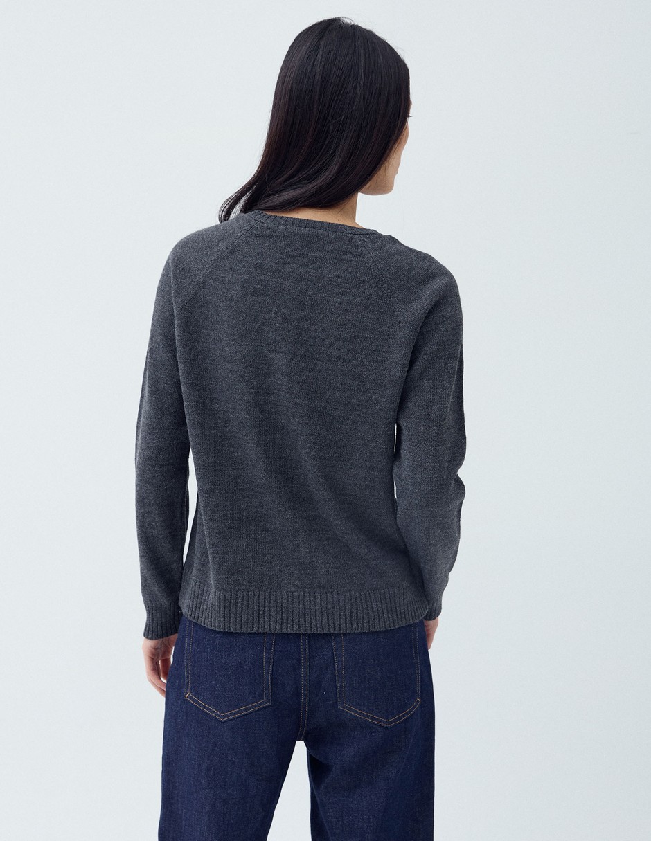 Suéter cuello redondo para mujer 6