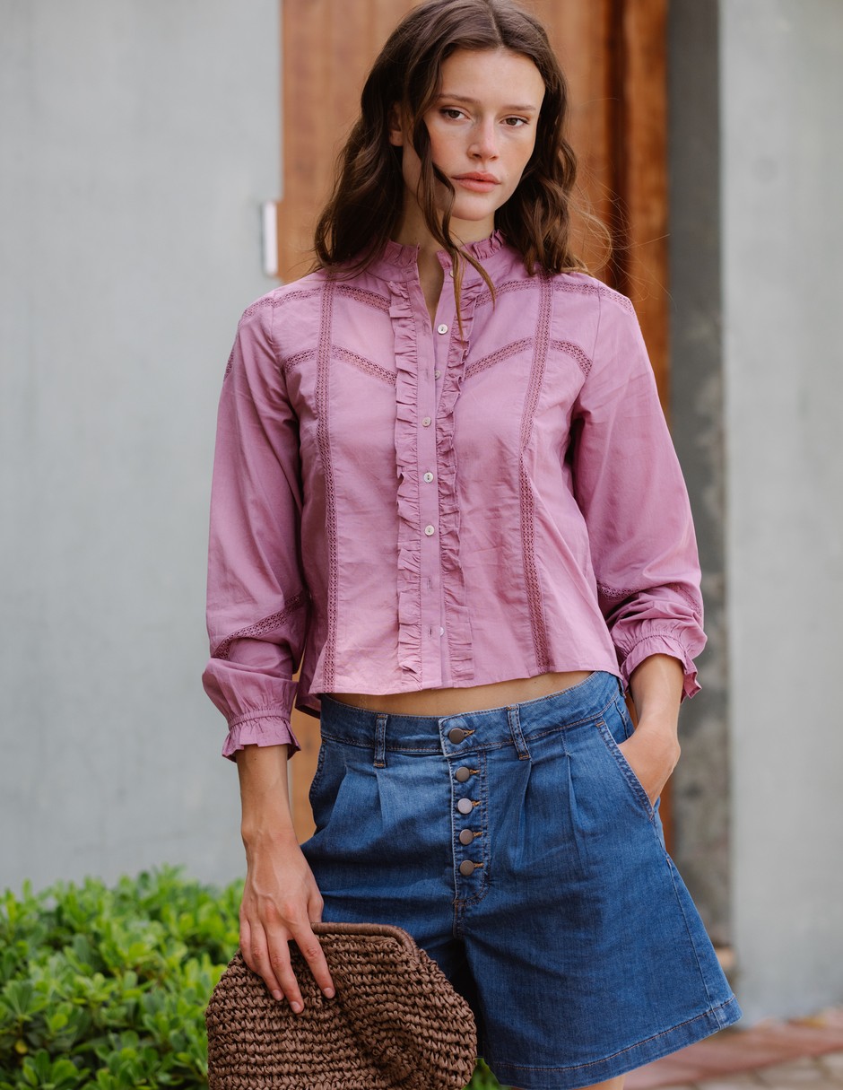 Blusa manga larga para mujer 5