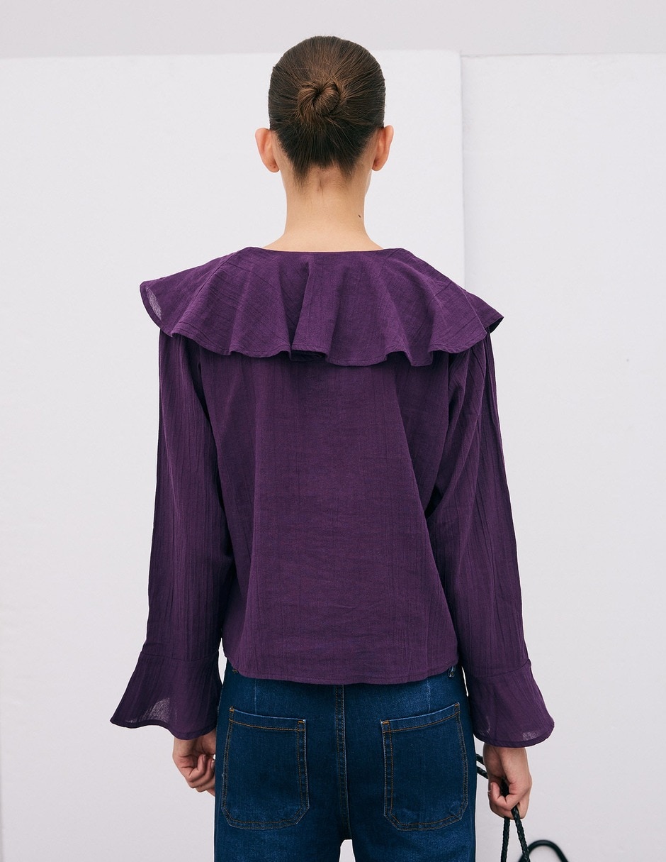 Blusa manga larga para mujer 5