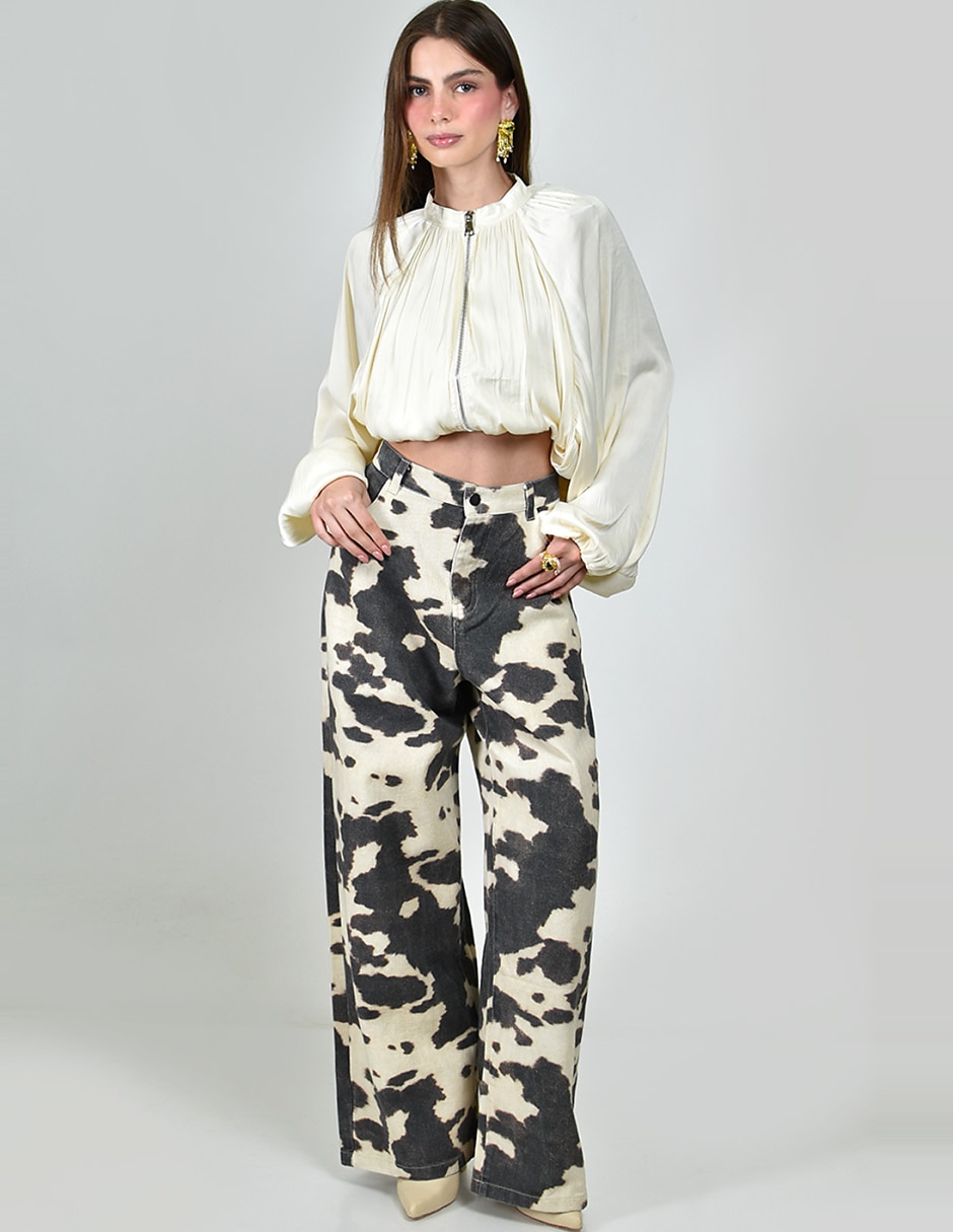 Jeans/Jegging/Jeans jogger Regular Wide leg Cintura alta P-HYF-269496-NEGRO No aplica para mujer 7