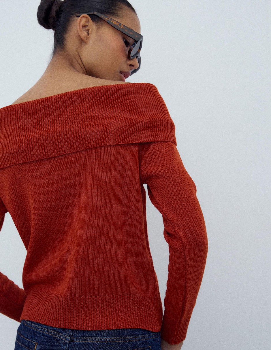 Suéter cuello simulado para mujer 5