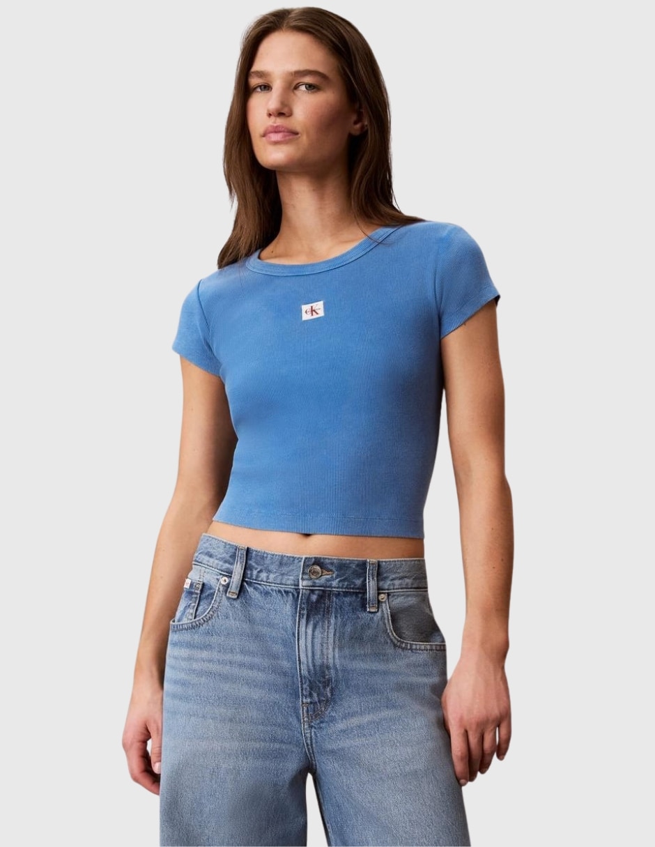 Playera manga Sin colección cuello Redondo para mujer Playera manga Sin colección cuello Redondo para mujer