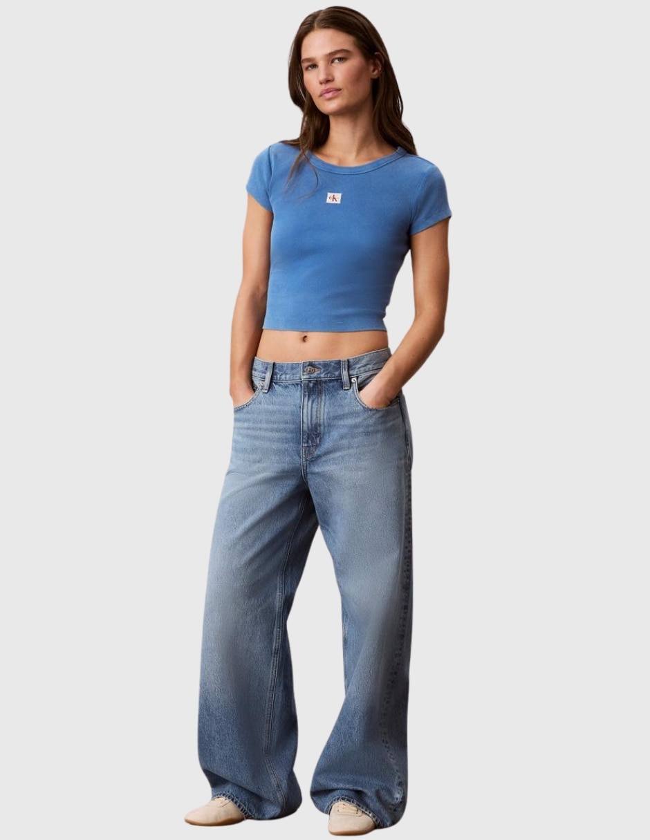 Playera manga Sin colección cuello Redondo para mujer 3