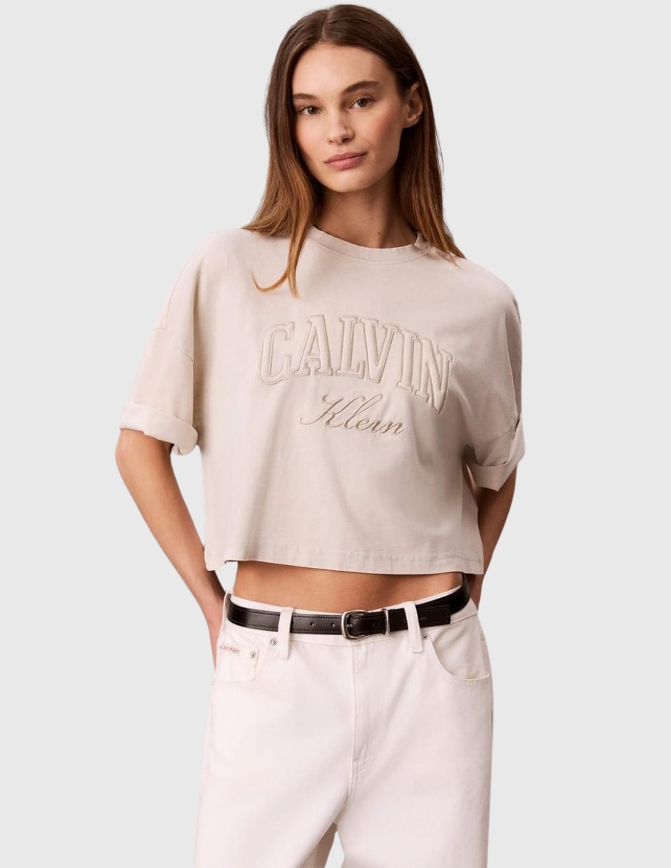 Playera manga Sin colección cuello Redondo para mujer Playera manga Sin colección cuello Redondo para mujer