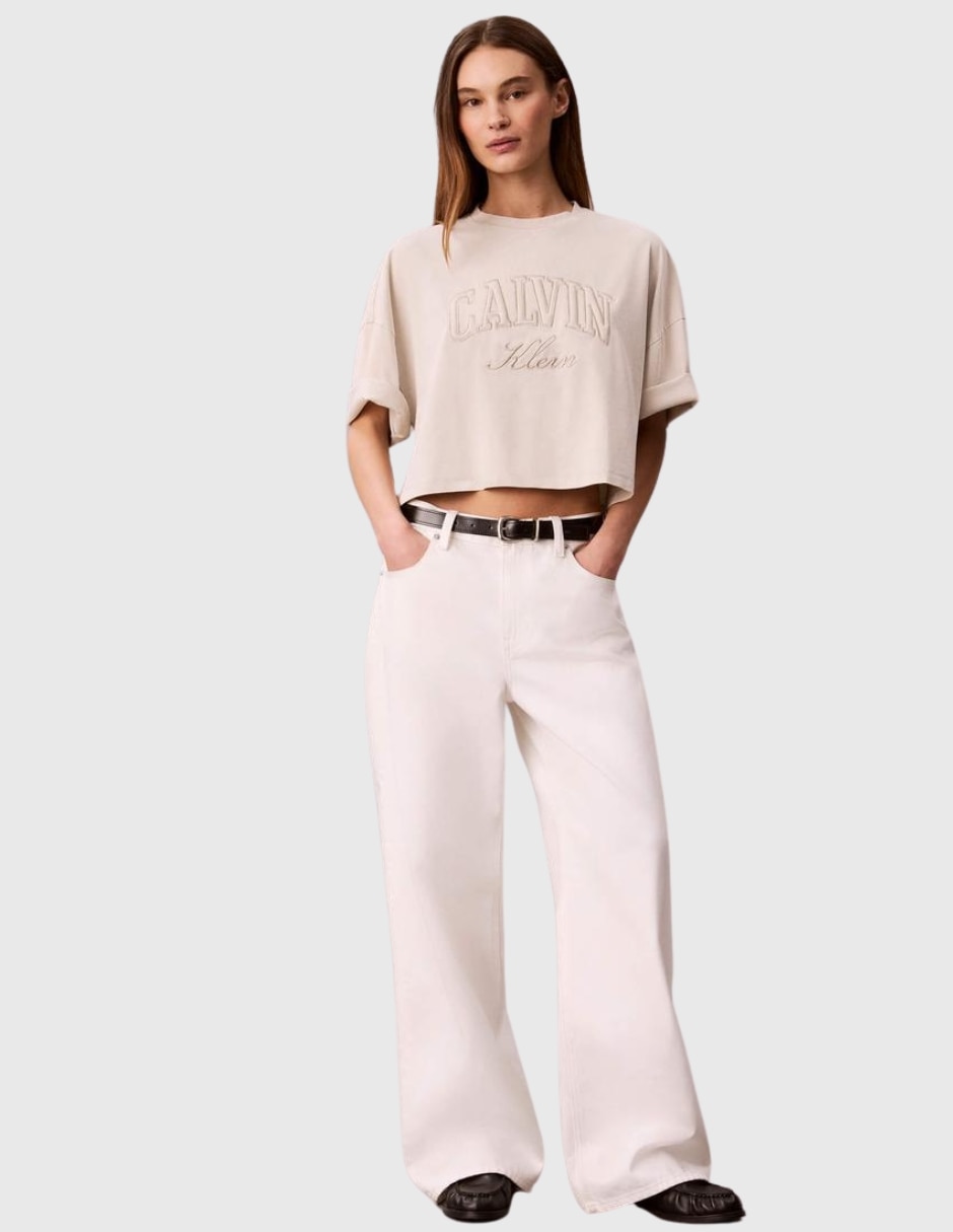 Playera manga Sin colección cuello Redondo para mujer 2
