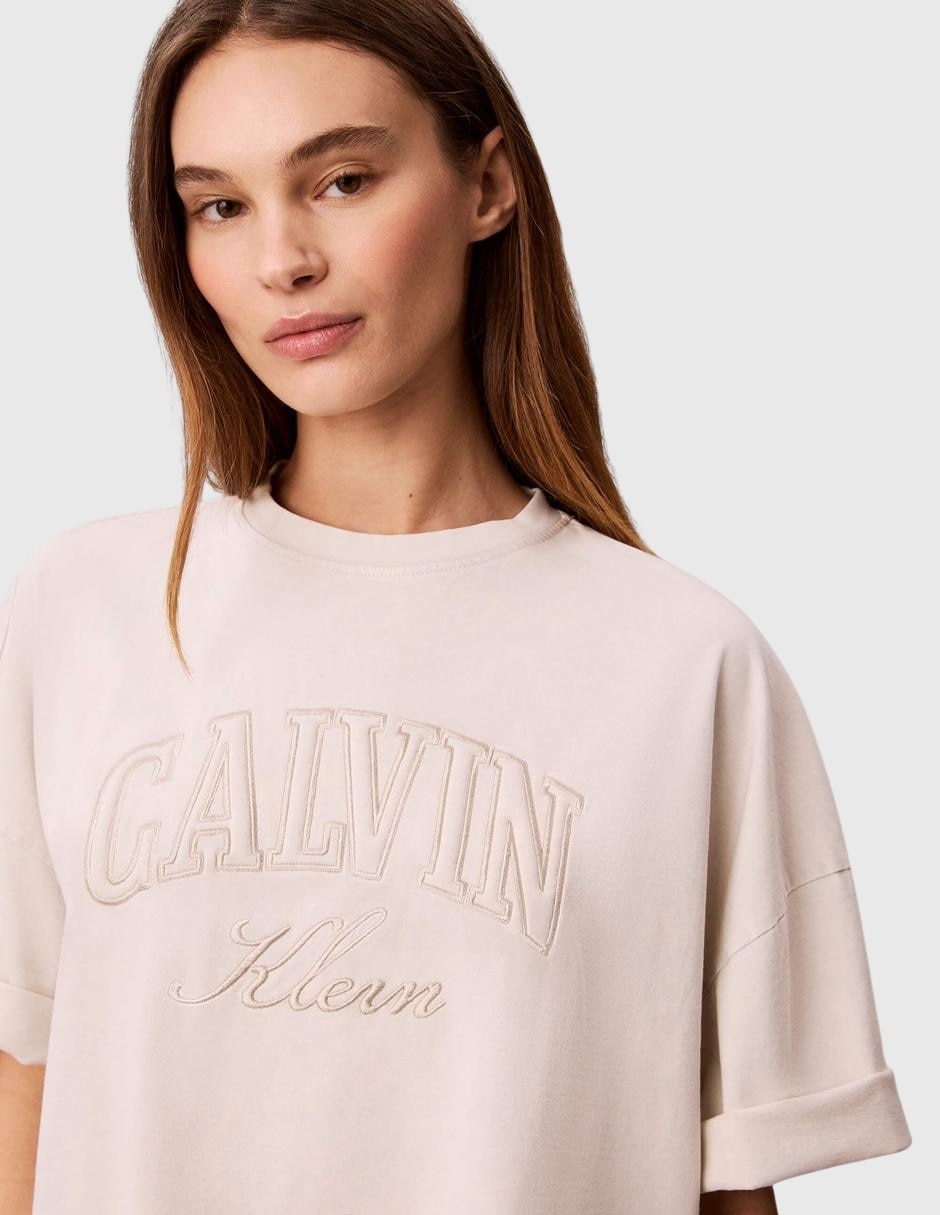 Playera manga Sin colección cuello Redondo para mujer 4