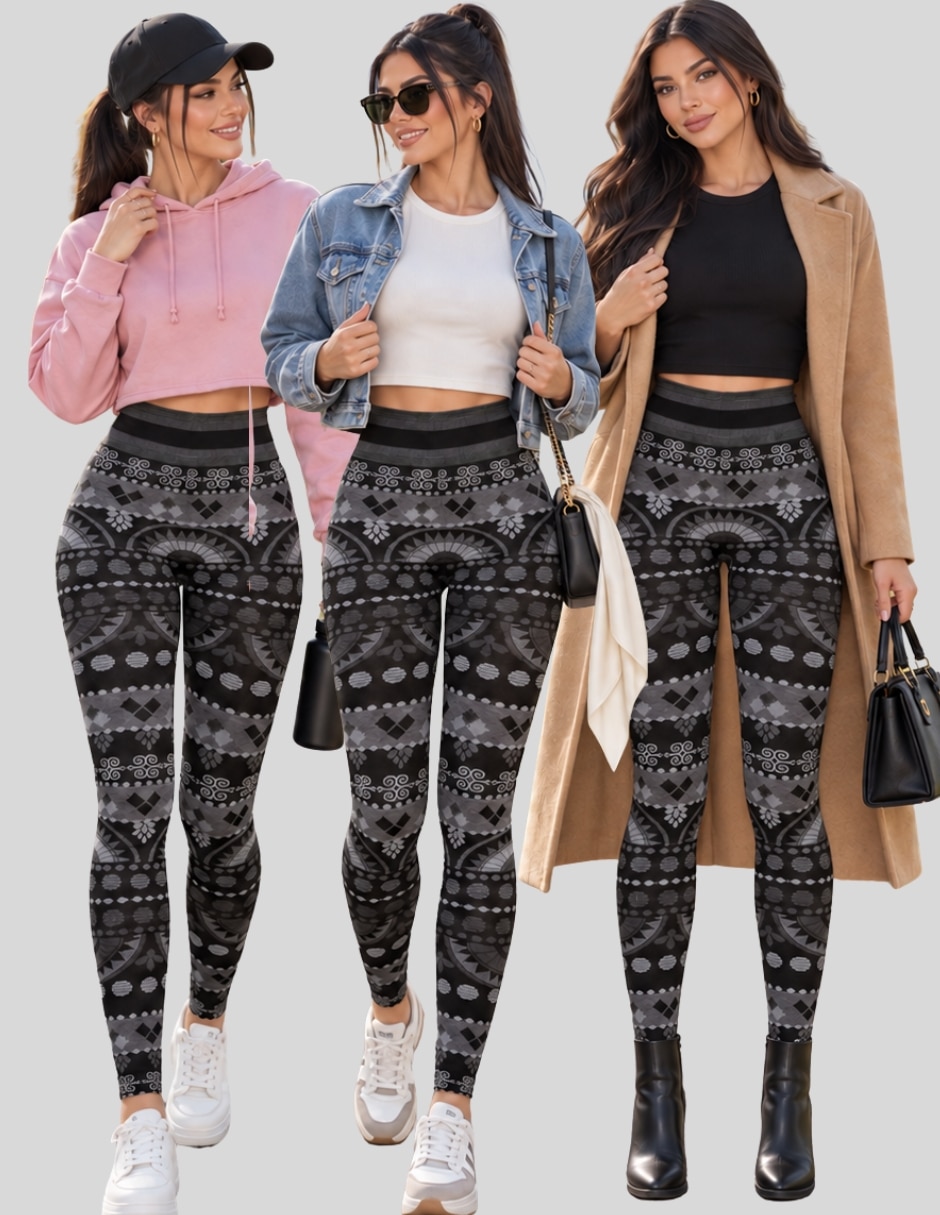 Legging Leggings Mujer casual Tiro Alto Moldeadores Estampados a la (si aplica) Cintura alta con Elástico para mujer 2