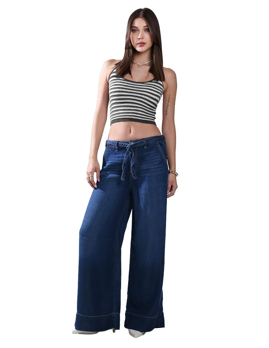 Jeans relaxed straight para mujer 2