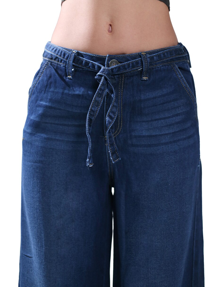 Jeans relaxed straight para mujer 4