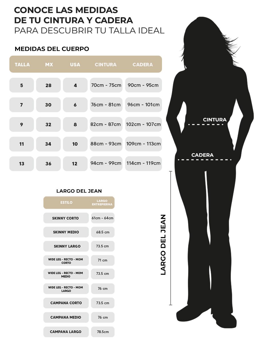 Jeans relaxed straight para mujer 7