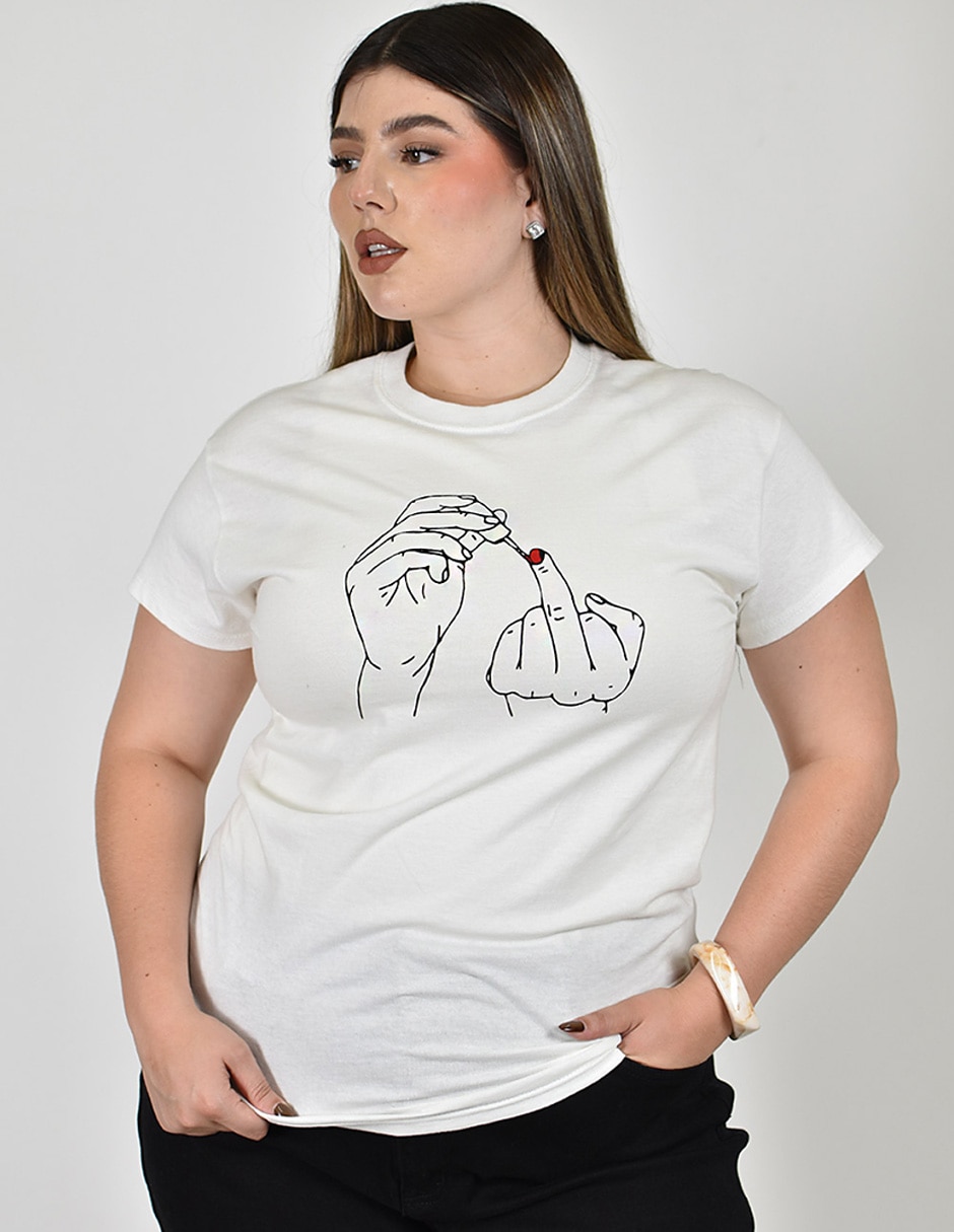 Playera manga No aplica cuello Redondo para mujer