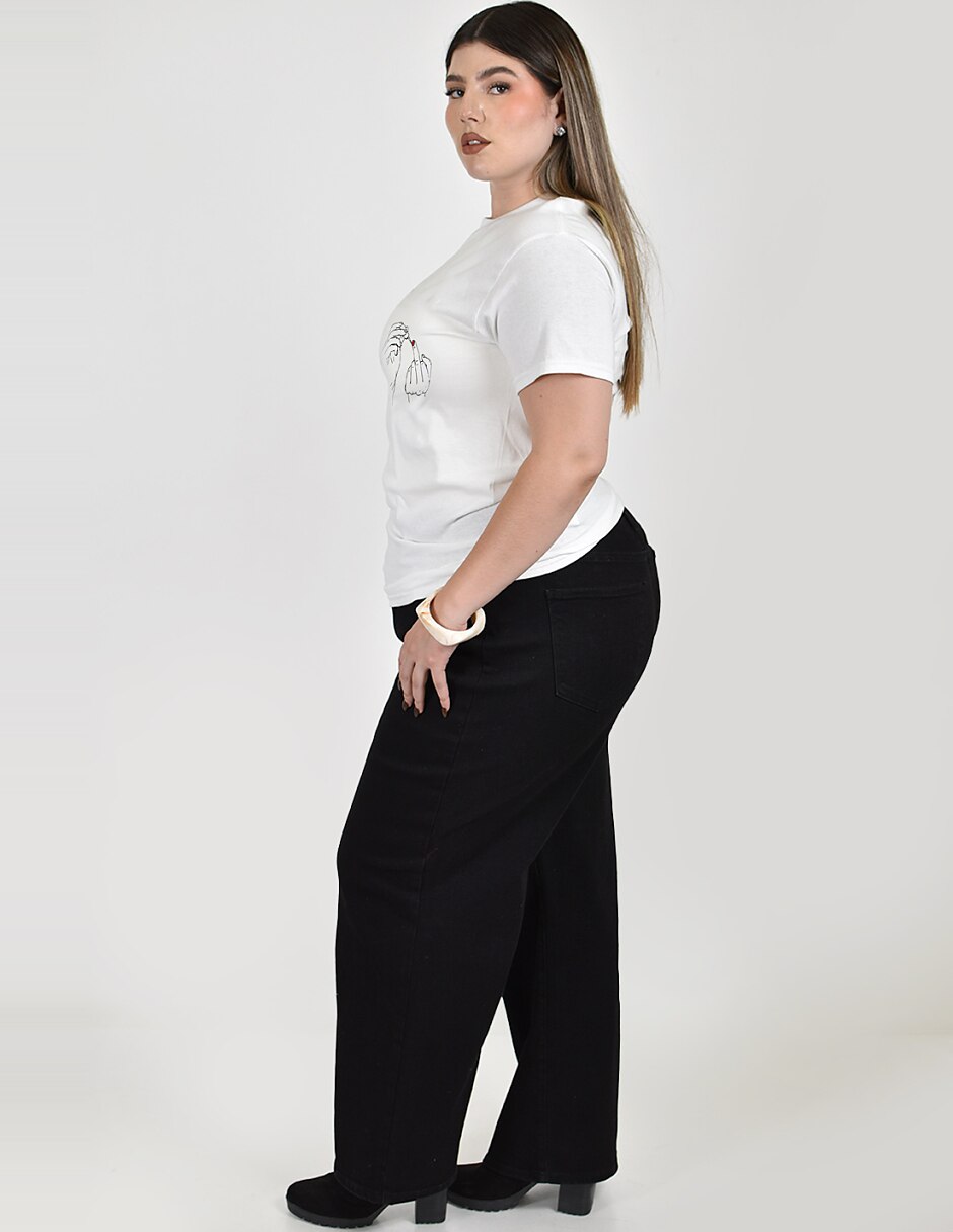 Playera manga No aplica cuello Redondo para mujer 2