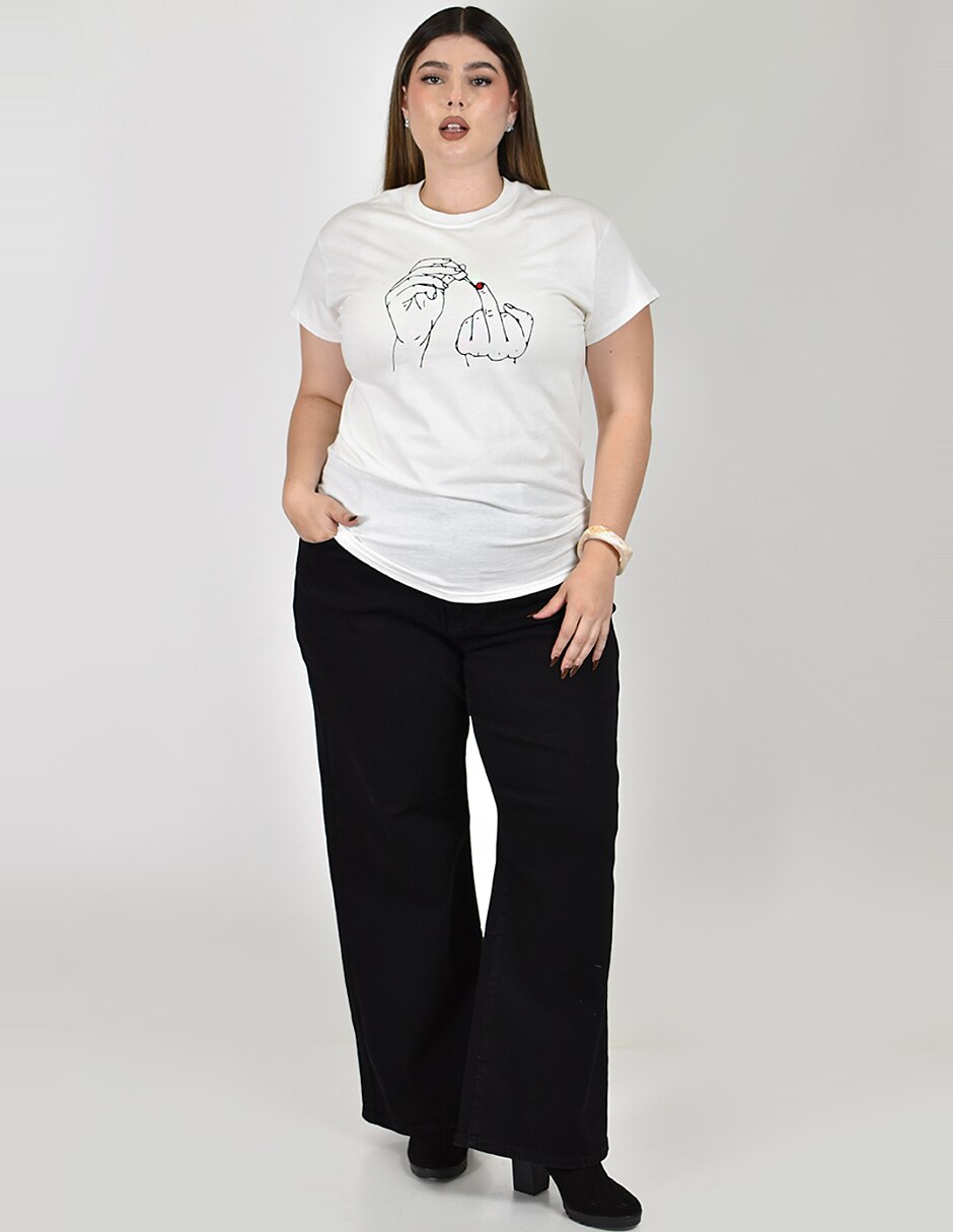 Playera manga No aplica cuello Redondo para mujer 6
