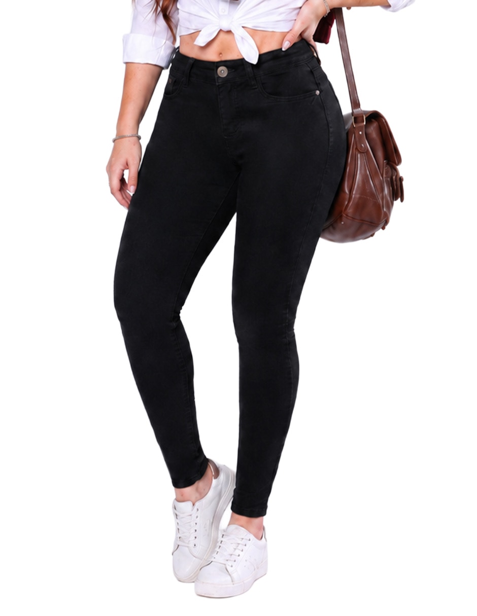 Jeans/Jegging/Jeans jogger Regular Skinny Media cintura SE4811 Otoño para mujer