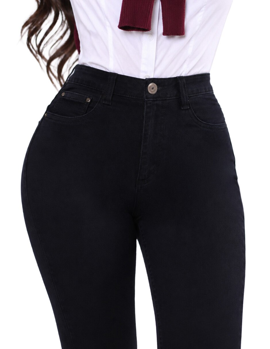 Jeans/Jegging/Jeans jogger Regular Skinny Media cintura SE4811 Otoño para mujer 4