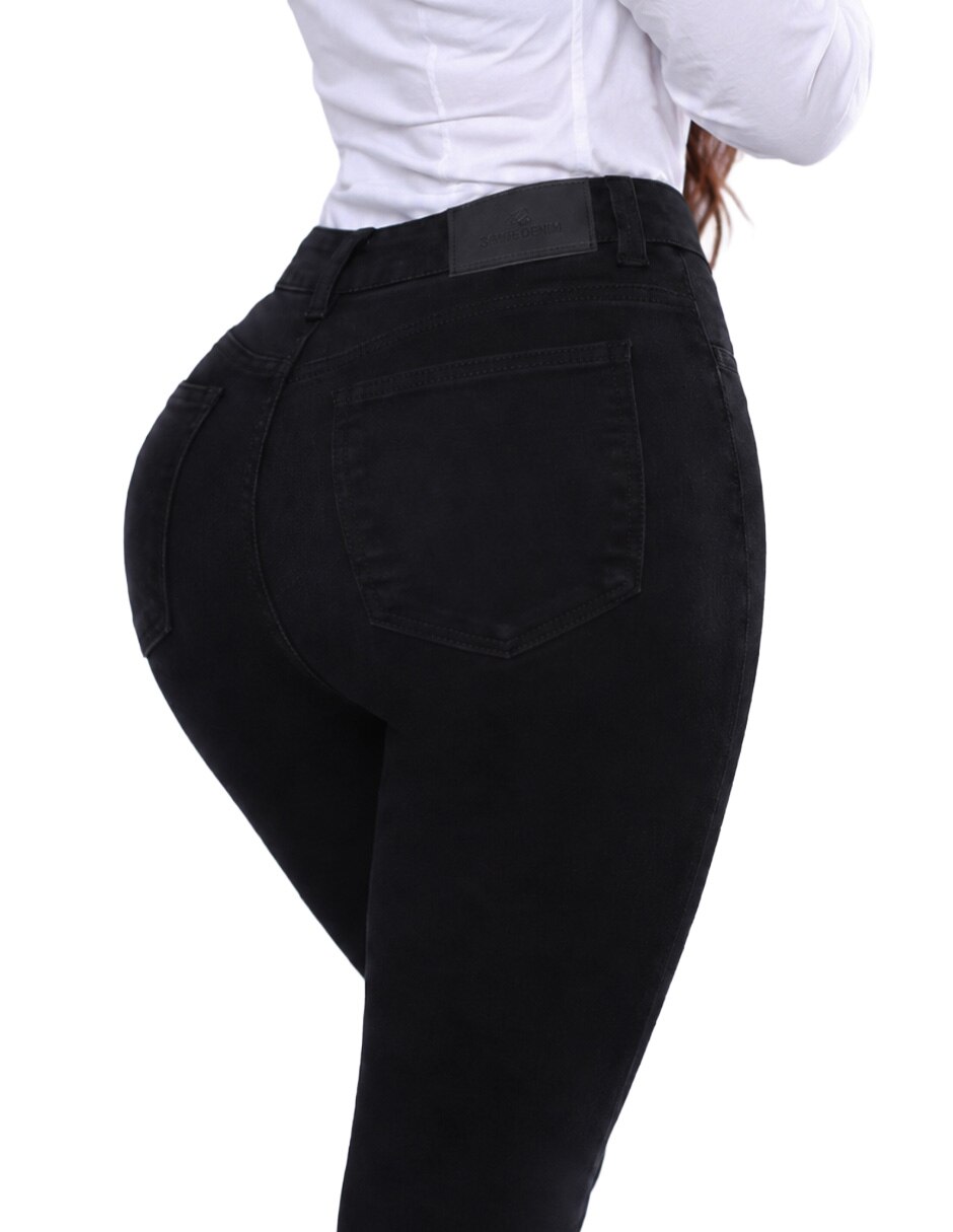 Jeans/Jegging/Jeans jogger Regular Skinny Media cintura SE4811 Otoño para mujer 5