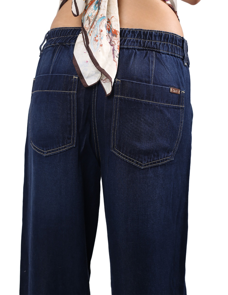 Jeans/Jegging/Jeans jogger Relaxed Wide leg Media cintura S4790 Otoño para mujer 5