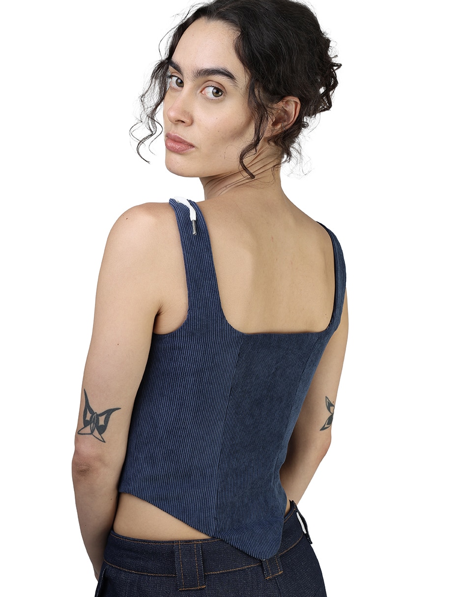 Blusa manga Sin Manga para mujer 7