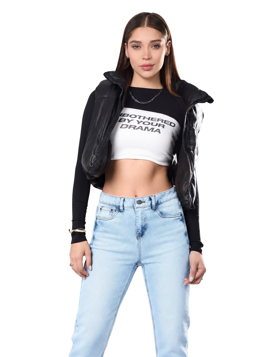 Jeans/Jegging/Jeans jogger Regular Slim Media cintura SB4832C Otoño para mujer