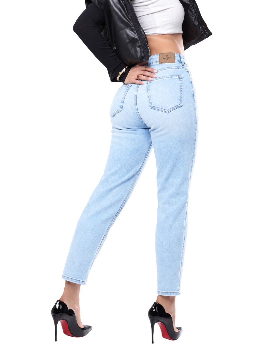 Jeans/Jegging/Jeans jogger Regular Slim Media cintura SB4832C Otoño para mujer 5