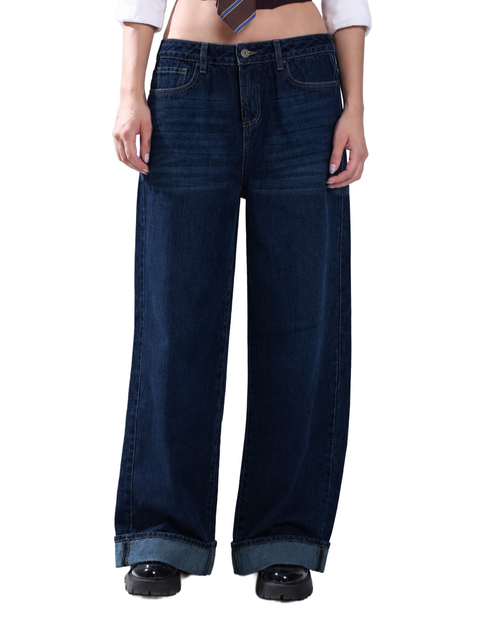 Jeans/Jegging/Jeans jogger Relaxed Straight Cintura baja SB4831 Otoño para mujer