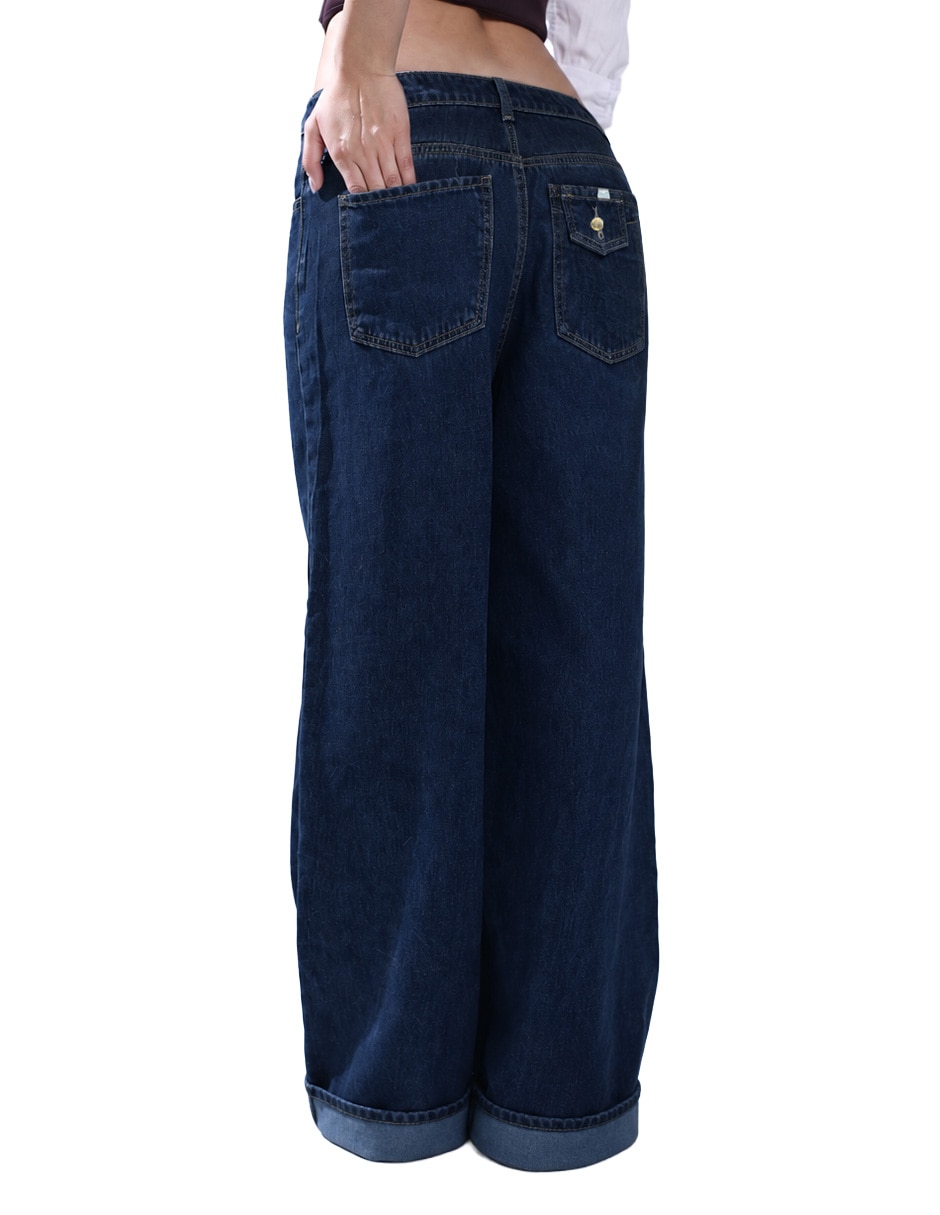 Jeans/Jegging/Jeans jogger Relaxed Straight Cintura baja SB4831 Otoño para mujer