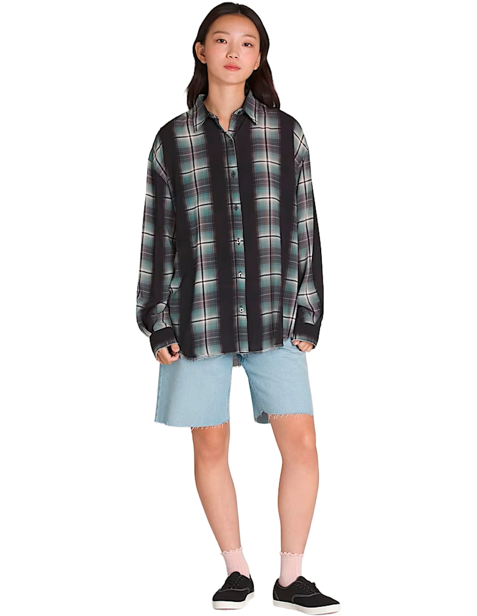 Camisa de algodón manga larga para mujer 3