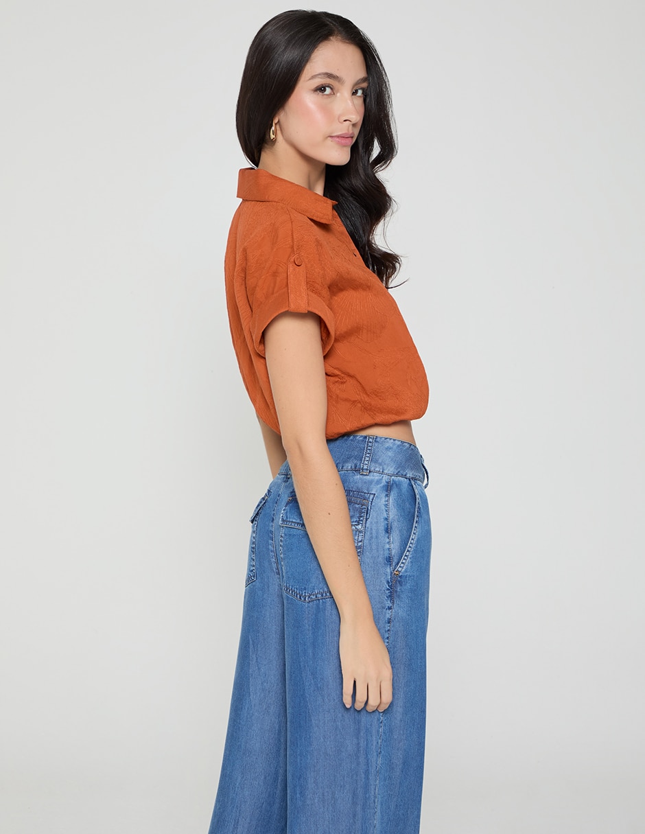 Top cuello camisero 3
