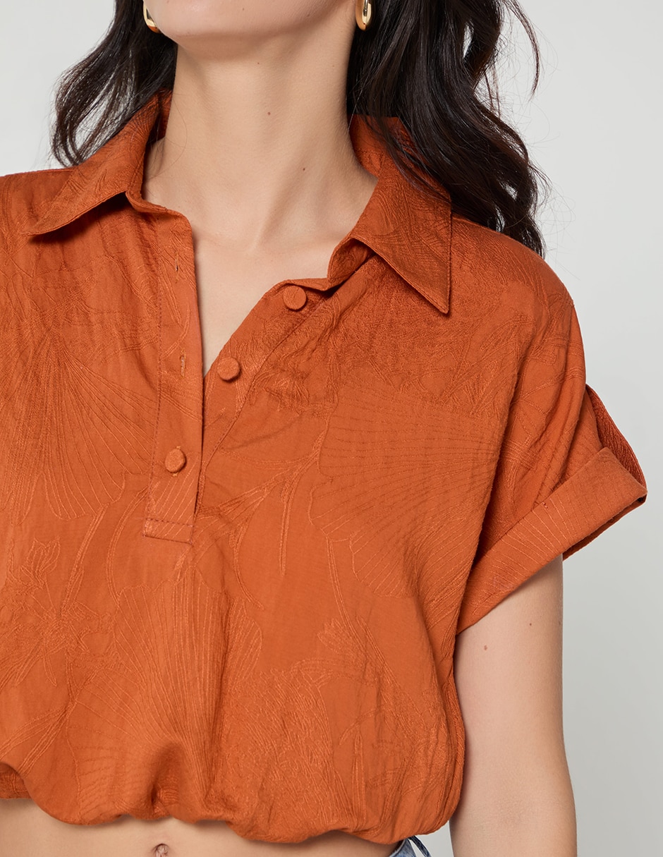 Top cuello camisero 5