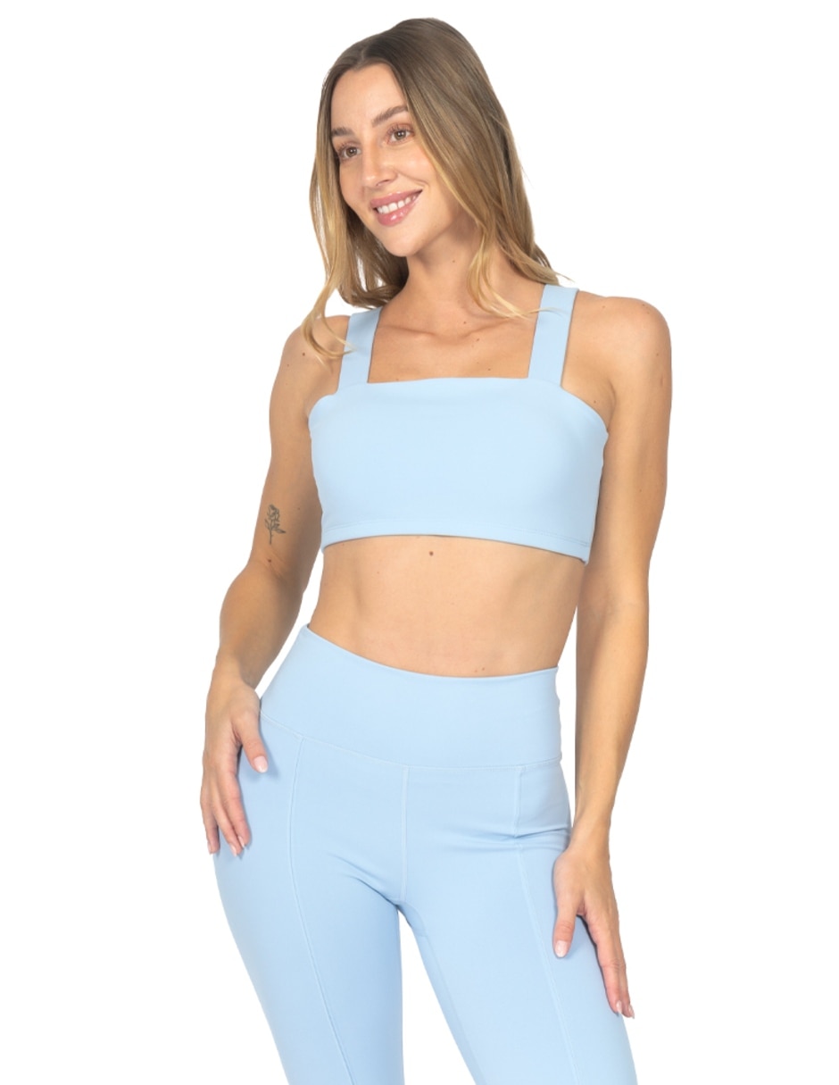 Playera tank manga cuello Cuadrado para mujer