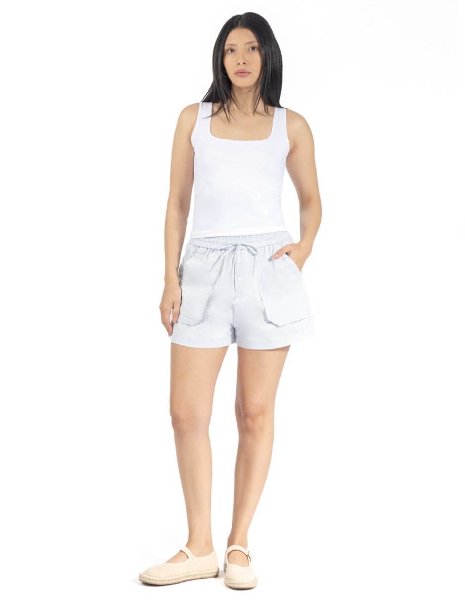 Playera tank manga cuello Cuadrado para mujer 4