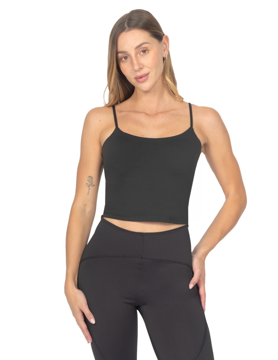 Playera tank manga cuello Con escote para mujer 1