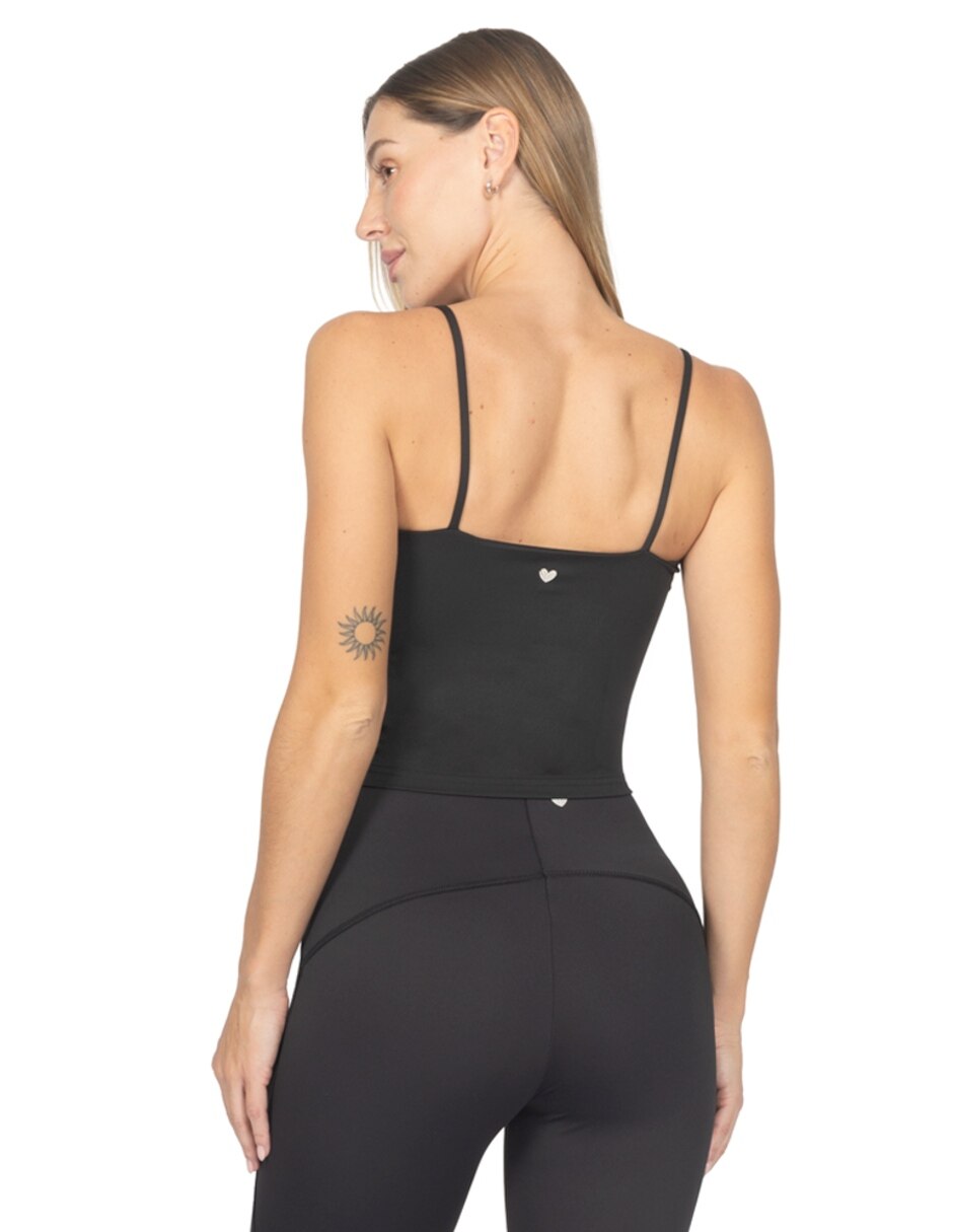 Playera tank manga cuello Con escote para mujer 3