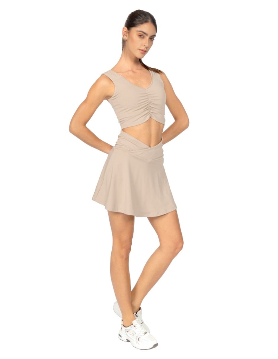 Playera tank manga cuello Redondo para mujer 2