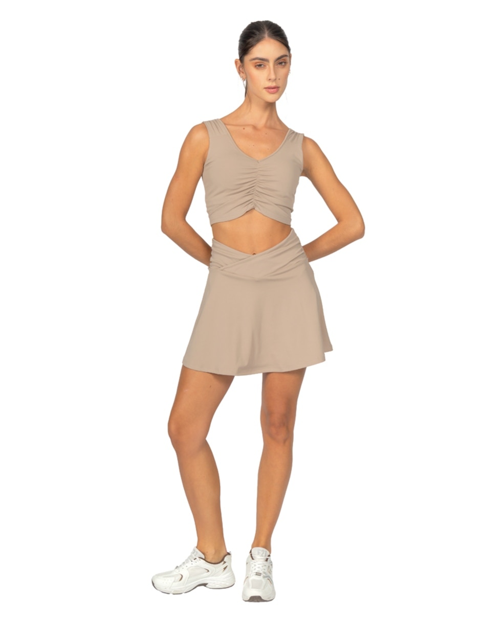 Playera tank manga cuello Redondo para mujer 4