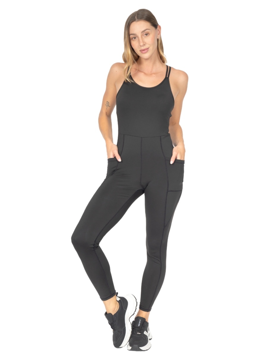 Jumpsuit de Poliéster Deportivo estampado Liso para mujer 1