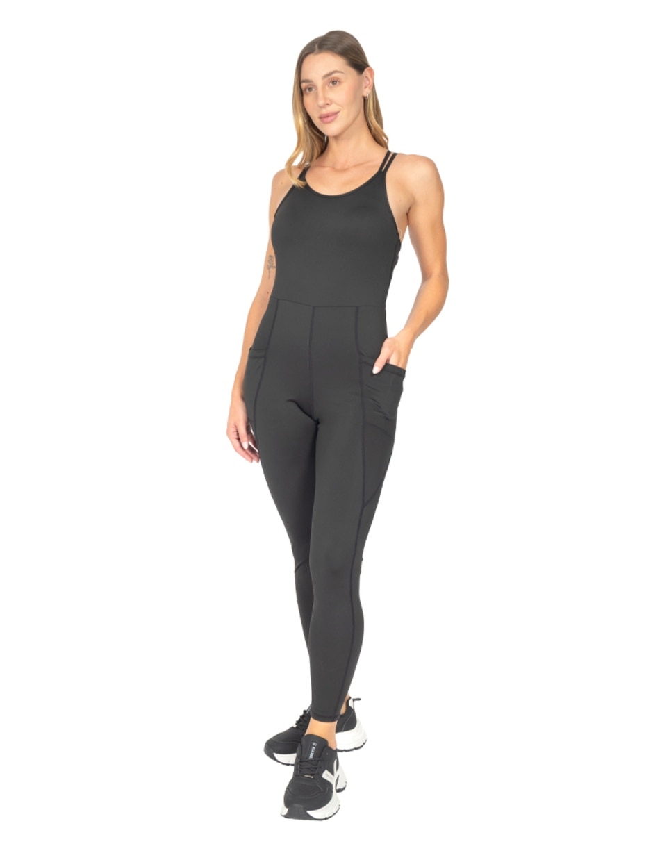 Jumpsuit de Poliéster Deportivo estampado Liso para mujer 2